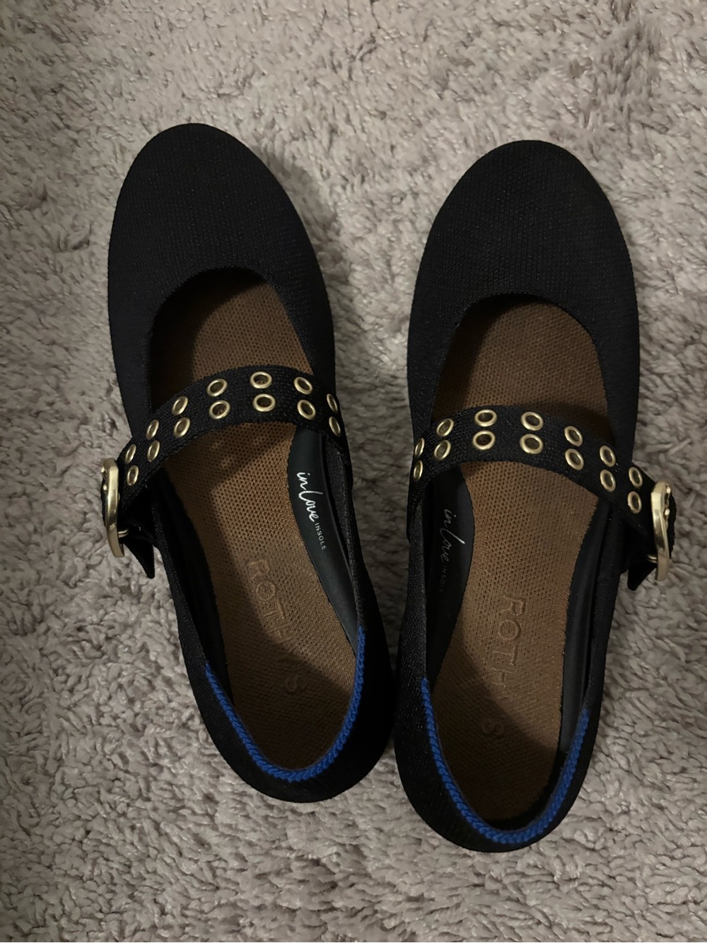 Rothy’s Black Mary Jane Flats